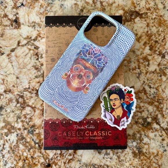 CASLEY X FRIDA KAHLO | Limited Edition Dotted Skull Case for iPhone 14 Pro - Picture 4 of 7